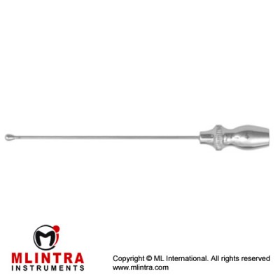 Vein Cannula Button End - With Tube Connector Stainless Steel, Cannula Size Ø 1.5 x 80 mm