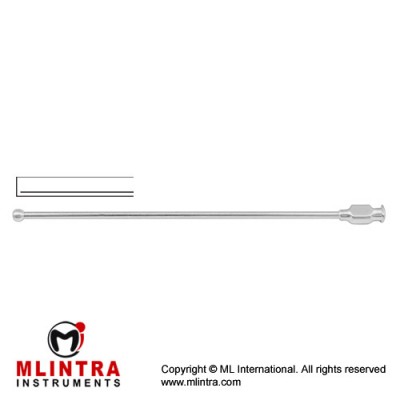 Schmid Vessel Irrigation Cannula Malleable - With Luer Lock Connection Stainless Steel, 15 cm - 6" Diameter 3.0 mm Ø