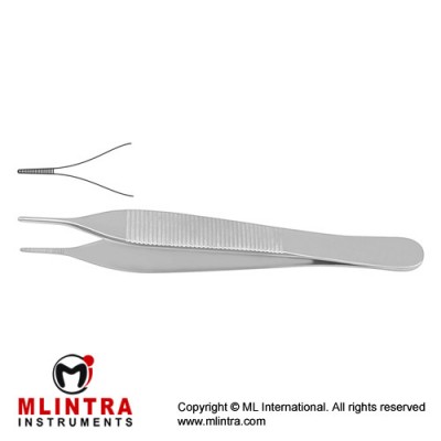 Mini-Adson Dressing Forcep Cross Serrated Tips Stainless Steel, 12 cm - 4 3/4" Mini-Adson Dressing Forcep Cross Serrated Tips Stainless Steel, 12 cm - 4 3/4"