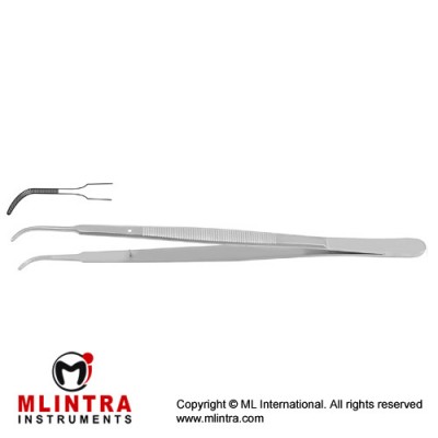 Gerald Dressing Forcep Curved Stainless Steel, 17.5 cm - 7"