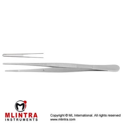 Brophy Dressing Forceps Straight Stainless Steel, 20 cm - 8"
