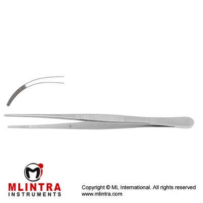 Brophy Dressing Forceps Curved Stainless Steel, 20 cm - 8"