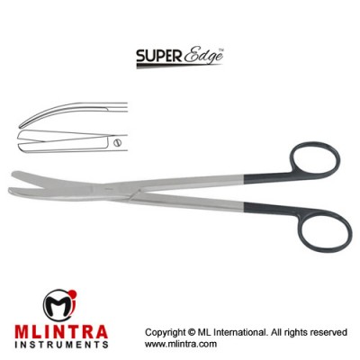 Sims SuperEdge™ Gynecological Scissor Curved Stainless Steel, 23 cm - 9" Sims SuperEdge™ Gynecological Scissor Curved Stainless Steel, 23 cm - 9"