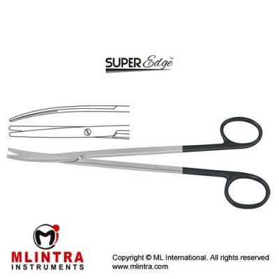 Metzenbaum-Nelson SuperEdge™ Dissecting Scissor Curved - Blunt/Blunt Stainless Steel, 20.5 cm - 8"